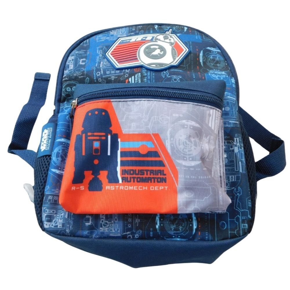 Star Wars BB-8 Mini Backpack Blue The Force Awakens Small Dual Strap TravelBag